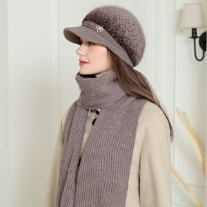 Ensemble casquette hiver, écharpe et gants