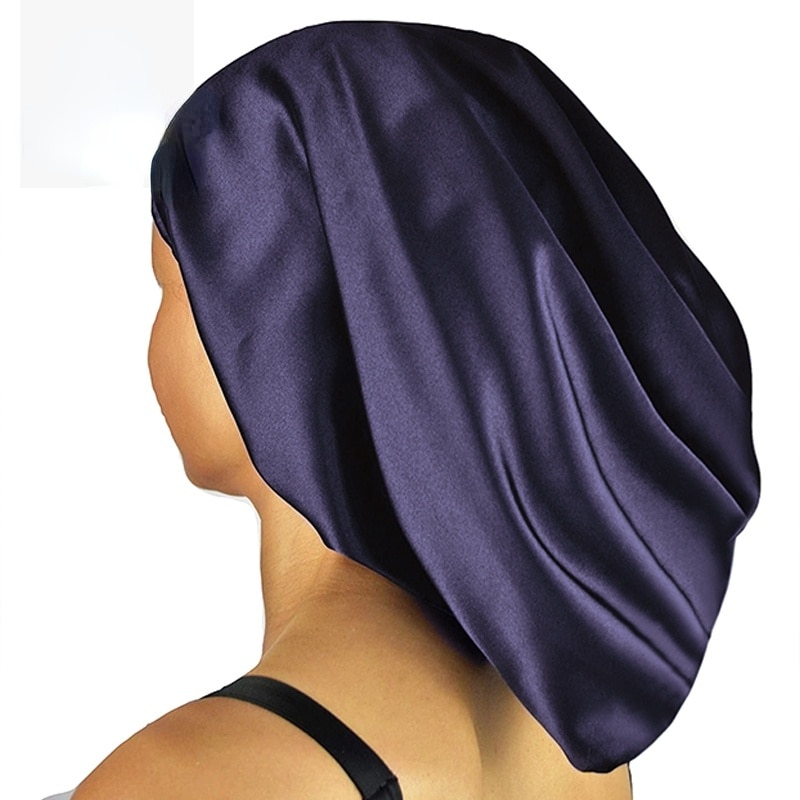 Bonnet De Nuit En Soie De Mûrier – Ajustable, Réutilisable – Réduit Les Frisottis