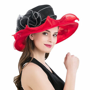 Chapeau de Cocktail Organza volant satin