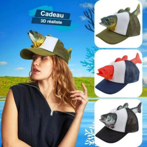 casquette poisson 3D