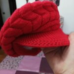Bonnet casquette femme tricot doublé