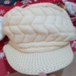 Bonnet casquette femme tricot doublé