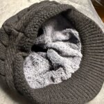 Bonnet casquette femme tricot doublé