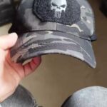 Casquette tête de mort camouflage