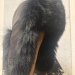 Chapka homme cuir et fourrure de renard
