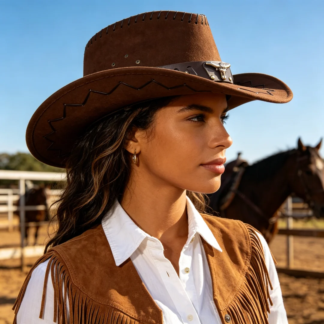 chapeau cowboy western femme