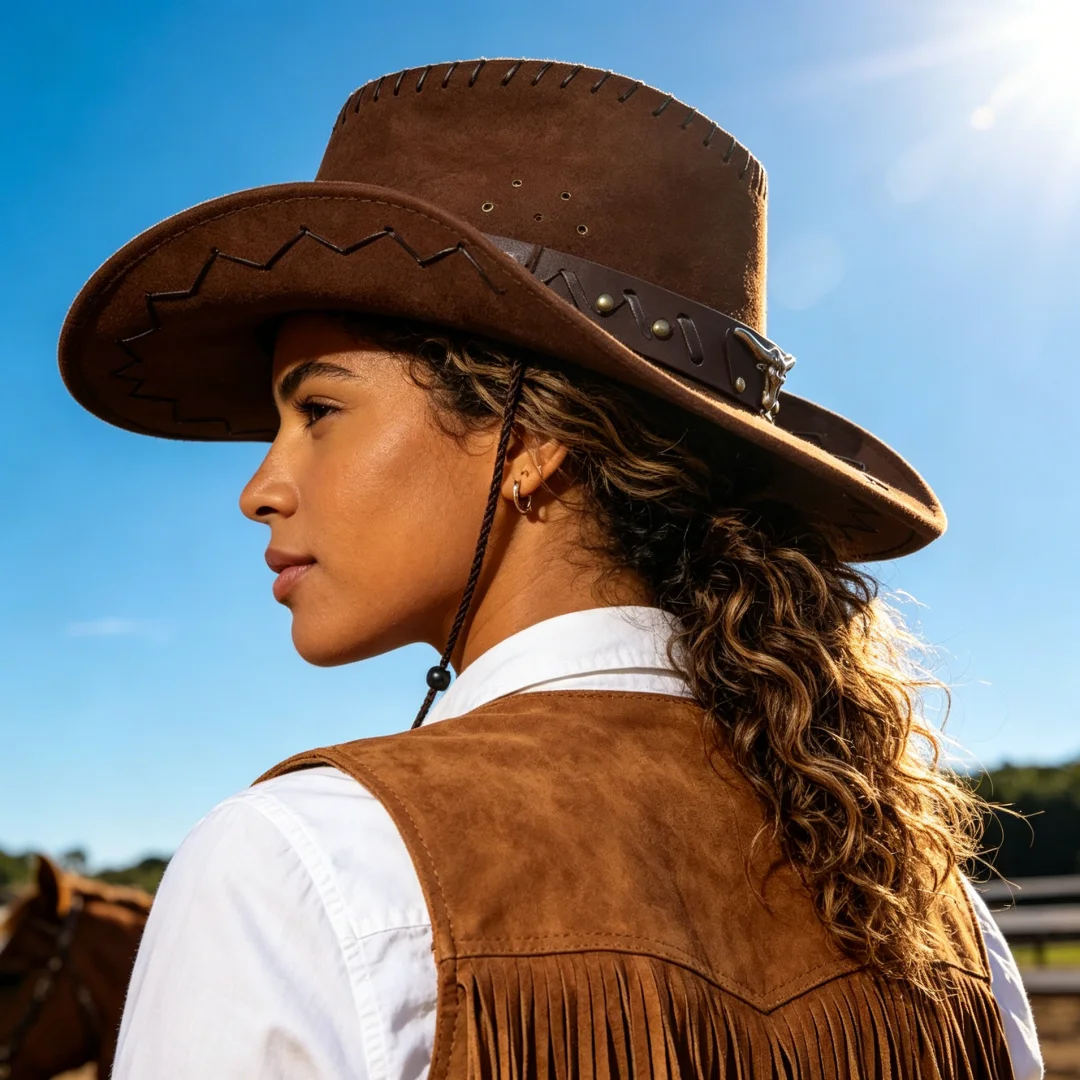 chapeau cowboy western femme