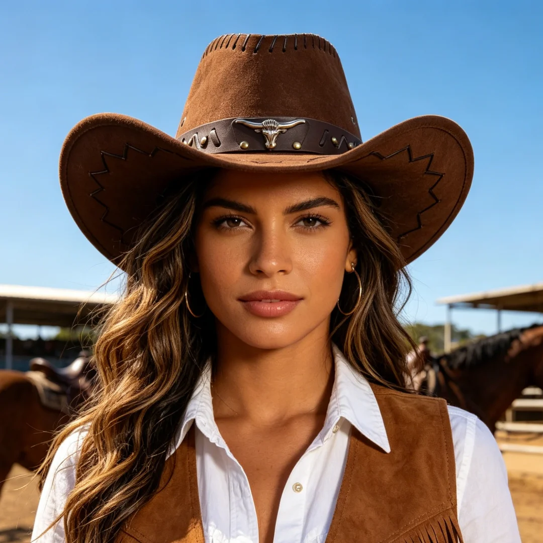 chapeau cowboy western femme
