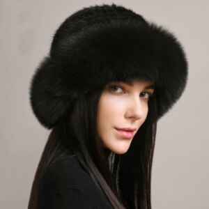 toque fourrure véritable