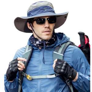 chapeau large bord anti-uv et étanche