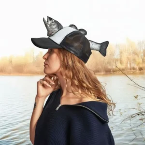 Casquette trucker poisson 3D réaliste
