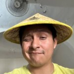 Chapeau vietnamien conique en bambou