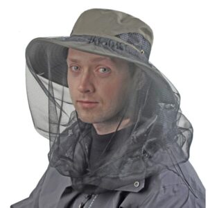 Chapeau pêche moustiquaire amovible