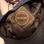Casquette plate à chevrons en tweed FEINION